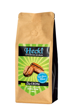 Bio crema kaffeebohnen 250g hecki 441